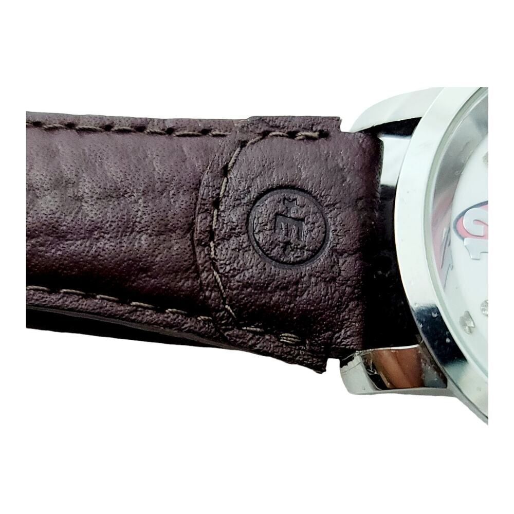 Vintage Disney's Minnie Mouse Leather Band Watch New Battery - Picture 4 of 7
